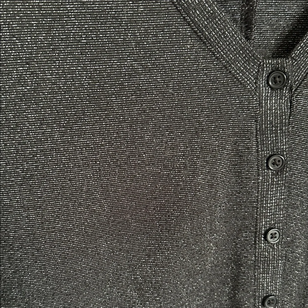 Colsie Black Shimmery V-Neck Pajama Romper XL - Picture 5 of 12